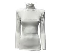 Giulia N Couture - Maglione Collo Alto Bianco - - Tops - Donna - Bianco - 2XS