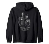Giulio Cesare e Cleopatra Storia Romana Felpa con Cappuccio