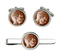 Giulio Cesare Gemelli E Fermacravatta Set