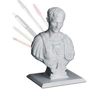 MGidea Giulio Cesare portamatite statua porta penna matita ufficio scrivania mezzo busto statua 150mm 3D 5 posti PLA biodegradabile