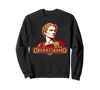 Giulio Cesare Vintage Impero Romano Ritratto Felpa