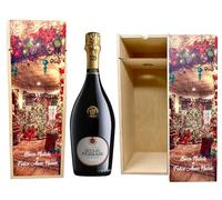 Giulio Ferrari Riserva Del Fondatore 2012 75cl in Elegante Cofanetto in Legno Natalizio, Ottima ed Esclusiva Idea Regalo !