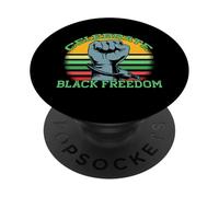 GIUNETEENTH FESTEGGIA LA LIBERTÀ NERA catene spezzate Meme PopSockets PopGrip Adesivo