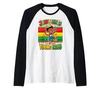 Giuneteenth Giovane Re Celebra 1865 Maglia con Maniche Raglan