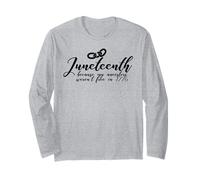 GIUNETEENTH perché i Miei antenati Non Erano Liberi nel 1776 Meme Maglia a Manica
