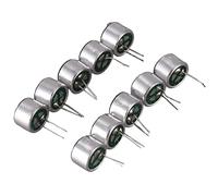 Giuneuow 10 pezzi 9,7 millimetri x 7mm 2 Pin MIC Capsula Condensatore a elettrete microfono