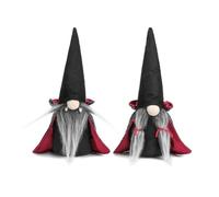 Giuneuow 2 Pezzi di Peluche Gnomo di Halloween Volto Bambola Fatta A Mano Gnomo Svedese Decorazione Bambola Tomte Decorazioni di Halloween