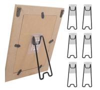 Giuneuow 6 Pezzi Supporto per Cornice, Supporto per Cavalletto per Cornice, con Autoadesivo per Cavalletto per Cornice da 5,9 A 10,2 Pollici