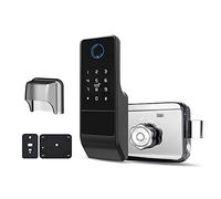 Giuneuow Impermeabile Tuya Wifi Smart Serratura Digitale Password Doppia Impronte Digitali Serratura Elettronica per Cancello Esterno nel