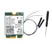 Giuneuow Scheda WiFi WiFi 7 BE200 BE200NGW + Accessori Antenna BT 5.4 802.11AX Tri-Band M.2 NGFF Adattatore di Rete Wireless per Win10/11