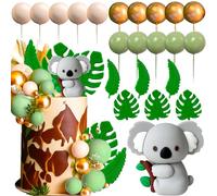giungla babyshower cake decoration koala cake topper safari animals cake decoration wild one two wild cake topper jungle safari animals party suppliesdecorazione per torta con animali