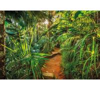 Giungla Foto Parati 368x254 CM Verde Botanico Murale Camera da Letto Sala Pranzo