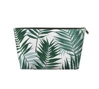 Giungla tropicale, modello senza soluzione di continuità con foglie di palma, Borsa per il trucco Borsa per cosmetici Borsa da toilette da viaggio portatile Borsa da toilette