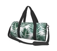 Giungla tropicale, modello senza soluzione di continuità con foglie di palma, Borsone da viaggio di grande capacità Borsa rotonda Borsa da viaggio sportiva Borsa da viaggio Borsa da fitness