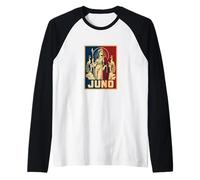 Giunone Dea Romana Regina degli dei Mitologia Maglia con Maniche Raglan