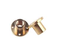 Giunti a flangia, 2 pezzi T8 Vite Dado Flangiato in Ottone Dado di Piombo 4-Start T8xPer supportare tutti i dadi in rame Vite di Guida del Motore Passo-Passo Vite di Piombo(Pitch 1mm Lead 1mm)