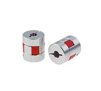 Giunti flessibili da 4 pezzi, dimensioni 5/6 .35 8 10 mm, diametro esterno 20 mm, lunghezza 25 mm, utilizzati principalmente for collegare motori, giunti passo-passo e così via(8 X 6.35)