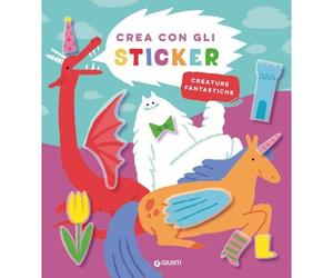 Giunti GNT58593A Crea con gli Sticker - Creature Fantastiche