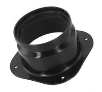 Giunto a flangia in plastica da quadrato a rotondo, connettore per bocchetta dell'aria, esterno liscio, a bassa resistenza all'aria, accessorio per tubo per ventilazione interna, 75-300 mm (100 mm)