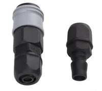 Giunto a innesto rapido in plastica di tipo C, autobloccante, per compressore d'aria pneumatico per utensili ad alta pressione, arancione, serie 40 (40PP+40SP)