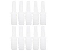 Giunto A Invaschetta per Tubo Flessibile PE, 10 Pezzi 6mm A 9/10/11/12mm Riduttore per Tubo Flessibile Connettore Dritto In Plastica, Giunto A Spina Dritto, per Pompa Dell'Acqua, Acquario (6mm A 11mm)