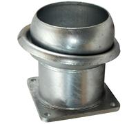 Giunto a M zincato, NW 150mm, con 6'' Flangia a 4 angoli, 150x150mm - ital. sistema