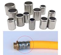 Giunto a manicotto for tubo flessibile ad alta pressione in acciaio inossidabile da 11,5 mm a 18 mm - Connettore di scarico da 50 pezzi for tubi dell'acqua e applicazioni fai da te(16mm)