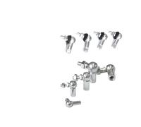 Giunto a sfera per collegamento angolare Set di 2 o 4 guarnizioni universali a sfera CS-M5 6 8 10 12 14 16 per pistone automobilistico, biella di sterzo, cuscinetto a sfera universale (Right thread