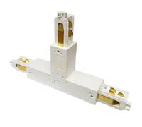 Giunto a T binari Ilmas polarità esterna sinistra bianco 9605A241