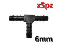 Giunto a T da 6 mm per tubo vinilico - confezione 5 pezzi