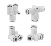 Giunto a T PU a inserimento rapido KQ2T Riduttore contro giunto ugello aria 1 pz(KQ2T16-00)