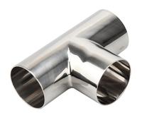 Giunto a tre vie 1 pz 16 mm-108 mm tipo T Giunto a 3 vie Raccordi for tubi sanitari for saldatura di testa Acciaio inossidabile lucidato(51mm)