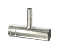 Giunto a tre vie 6 8 10 12 14 16 19 20 25 32 38-51 mm tubo flessibile riduttore a T 3 vie splitter 304 in acciaio inox raccordo a coda di tubo (32 25 32 mm)