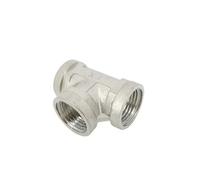 Giunto a tre vie G1/2" 20MM Raccordi idraulici a 3 vie femmina con filettatura a T in acciaio inossidabile Connettore for tubo flessibile dell'acqua(1pcs)