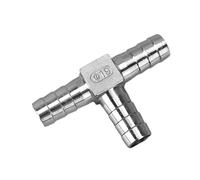 Giunto a tre vie6 8 10 12 13 14 15 16 20 25 32 40 50 mm Portagomma Gomito Corss Tee Forma UY 2 3 4 Vie Splitter for portagomma Acciaio inossidabile 304 Acqua Gas(Tee,10mm)