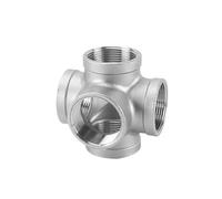 Giunto a tre vieGiunto for tubi a cinque vie in acciaio inossidabile Filettatura interna DN8/10/15/20/25/40/50(Female,2")