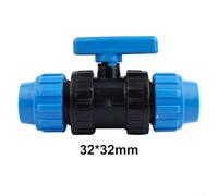 Giunto a vite in PP per tubo in PE Connettore dell'acqua affidabile per la produzione agricola (32 mm x 32 mm)