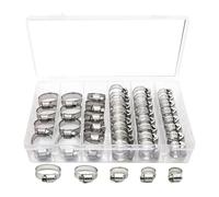 Giunto ad anello combinato con morsetto a gola in stile americano in acciaio inossidabile da 8-29 mm, confezionato in scatola da 40 pezzi