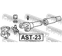 FEBEST Giunto Albero Trasmissione AST-23 Giunto, Albero longitudinale LEXUS,TOYOTA,GX I (J120),LX (UZJ100),LX,LX (_J2_),GX II (J150)