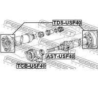 FEBEST AST-USF40 Giunto albero trasmissione