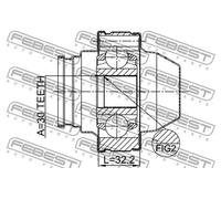 Giunto albero di trasmissione Giunto cardanico 2211-FQSHA FEBEST per KIA HYUNDAI