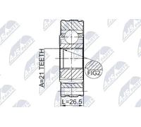 NTY Kit giunti Semiasse NPW-SU-011 per SUZUKI Grand Vitara II SUV (JT, TE, TD)