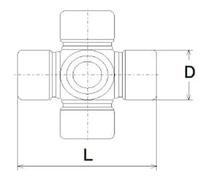 Giunto Albero di Trasmissione Universale Dauerschmierung 38mm Spidan U 125