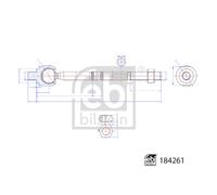 Giunto assiale, asta a binario FEBI BILSTEIN 184261