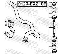 Giunto barra stabilizzatrice Assale anteriore Asta del pendolo 0123-EXZ10F