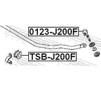 Giunto barra stabilizzatrice Assale anteriore Asta del pendolo 0123-J200F FEBEST