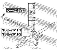 FEBEST 0223-61YF Asta/Puntone, Stabilizzatore per HYUNDAI,HYUNDAI (HUATAI),NISSA