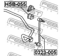 FEBEST 0323-005 Bielletta barra stabilizzatrice