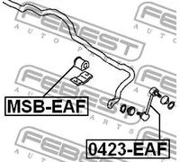Giunto barra stabilizzatrice Assale anteriore Asta del pendolo 0423-EAF FEBEST