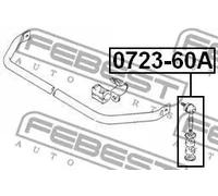 Febest Bielletta barra stabilizzatrice anteriore 0723-60A per Suzuki Grand Vitara